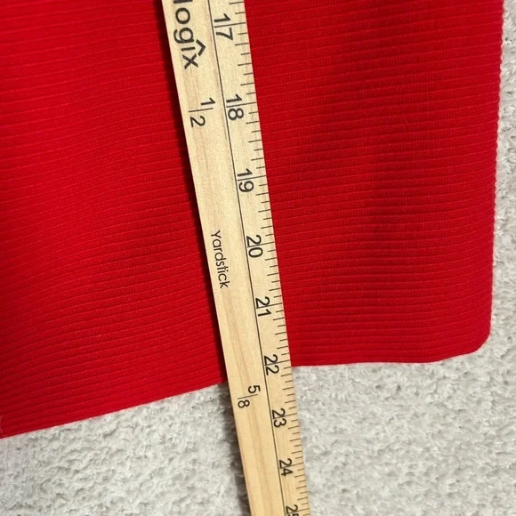 Yves Saint Laurent Encore Women’s Red Suit Jacket & Skirt 100% Wool Size 12 - Picture 15 of 16